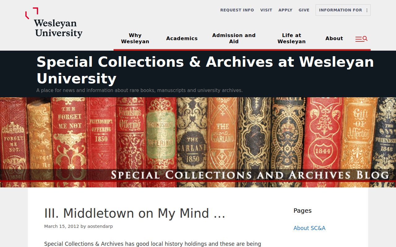 Middletown city directory Wesleyan local history collection