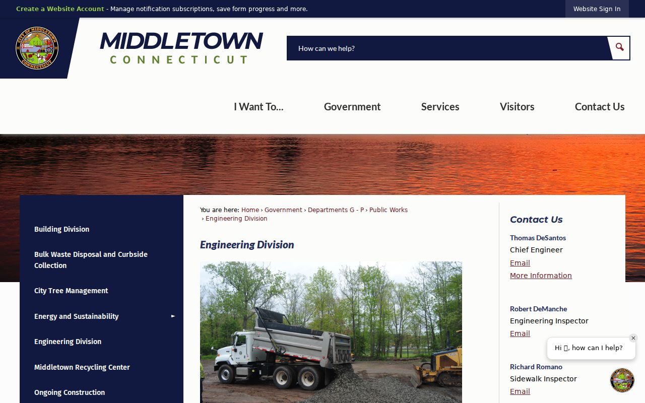 Middletown neighbors Engineering Division house-number records